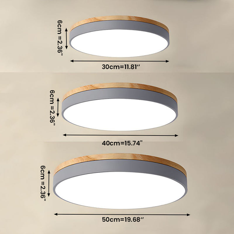 Flush Mount Circular LED Ceiling Light Fixture