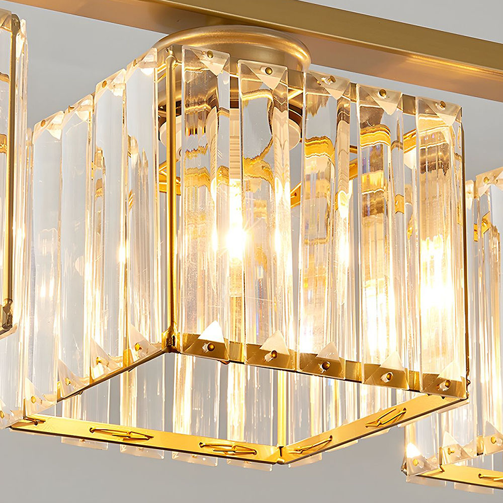 Linear Pendant Light Fixture LED Ceiling Light