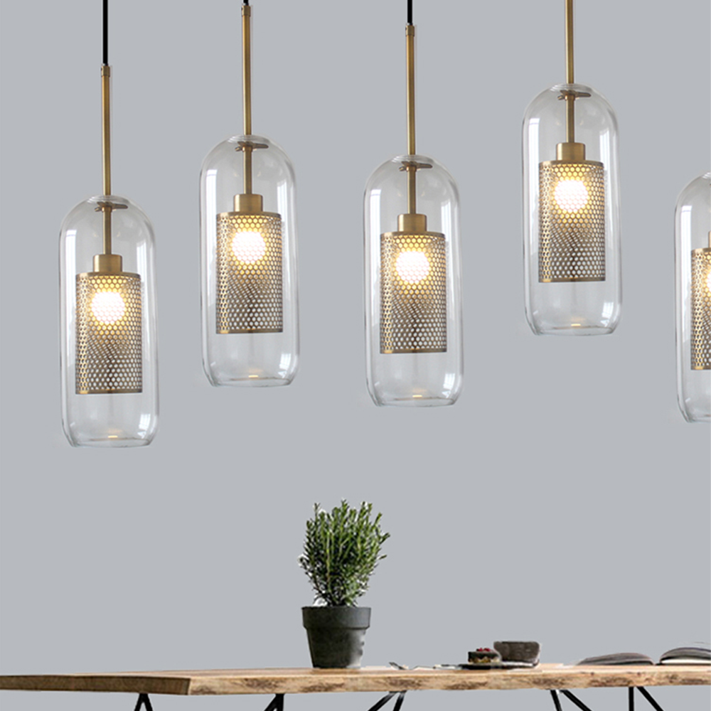 Glass Globe Pendant Light Fixture