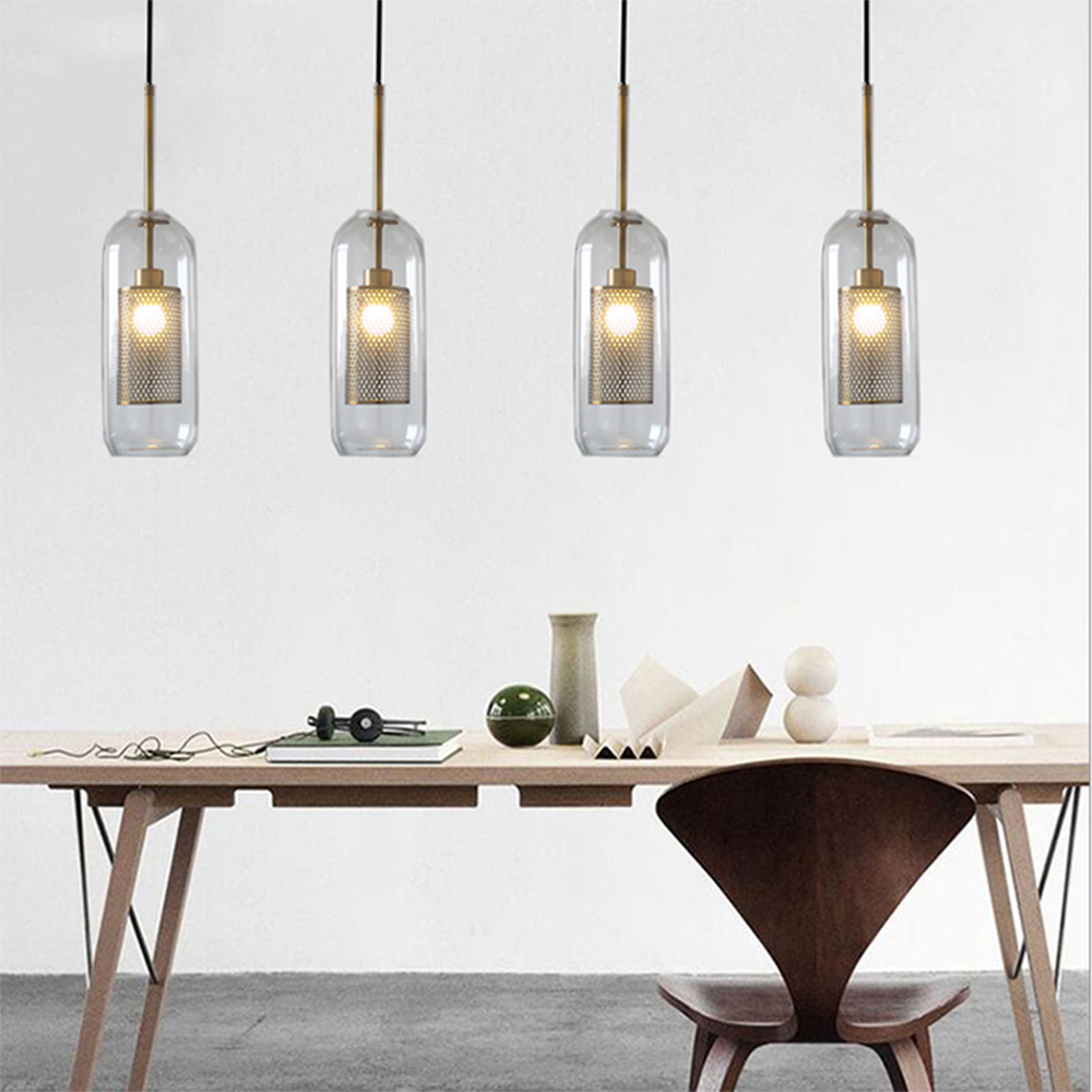 Glass Globe Pendant Light Fixture