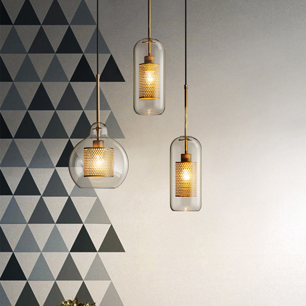 Glass Globe Pendant Light Fixture