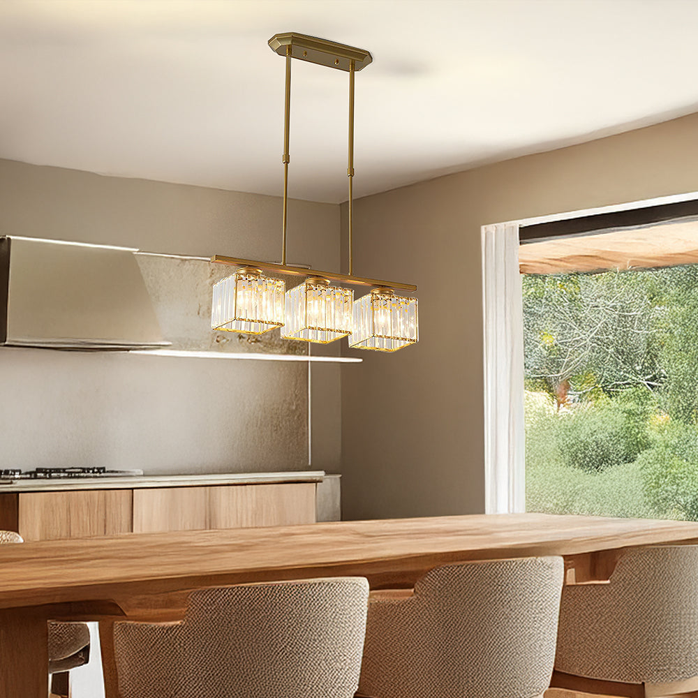 Linear Pendant Light Fixture LED Ceiling Light