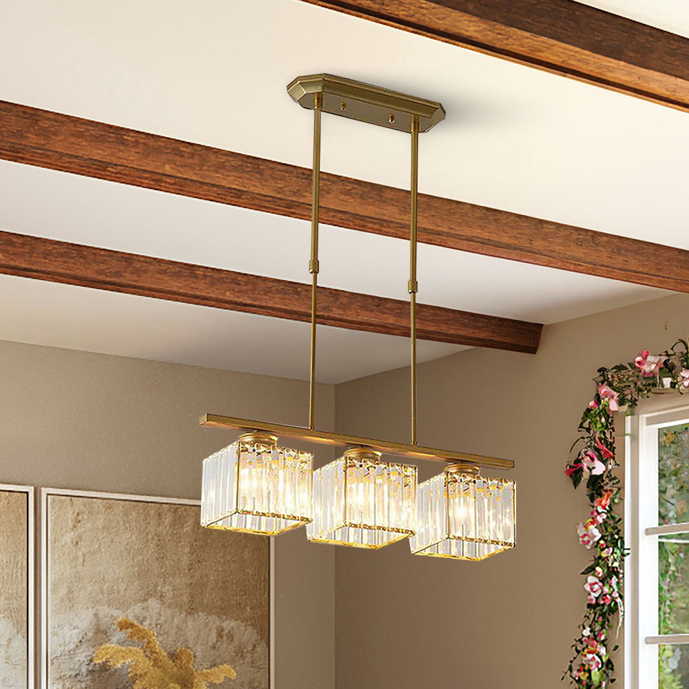 Linear Pendant Light Fixture LED Ceiling Light