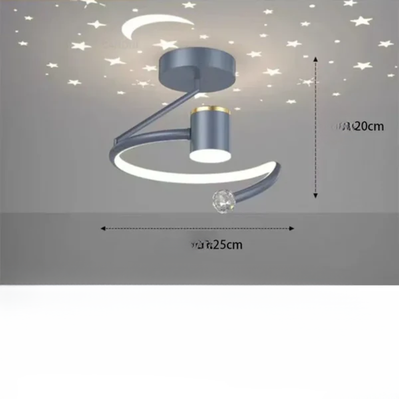LED Flush Mount Ceiling Light Chandelier Starry Sky for Kids Rooms