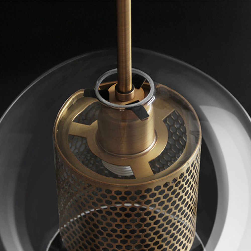Glass Globe Pendant Light Fixture