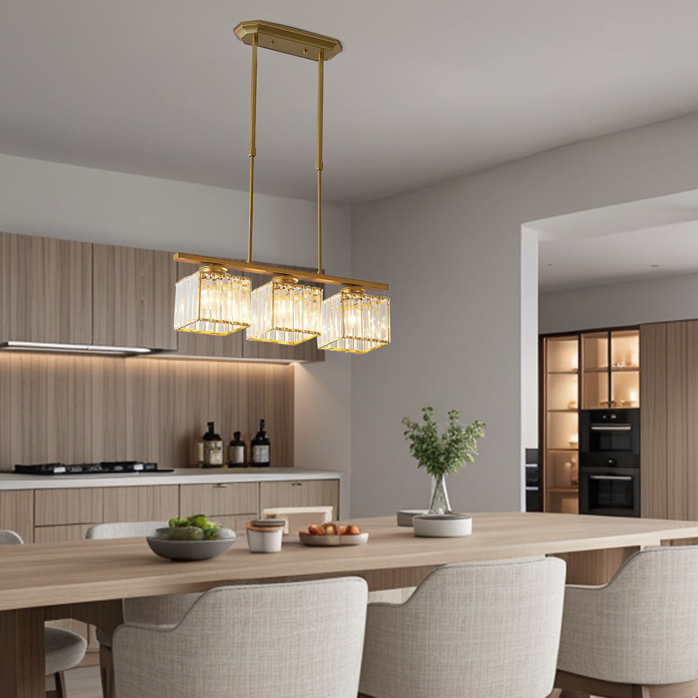 Linear Pendant Light Fixture LED Ceiling Light