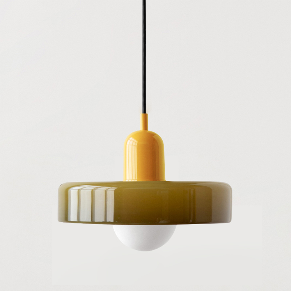 Adjustable Glass Pendant Light Suspension Fixture