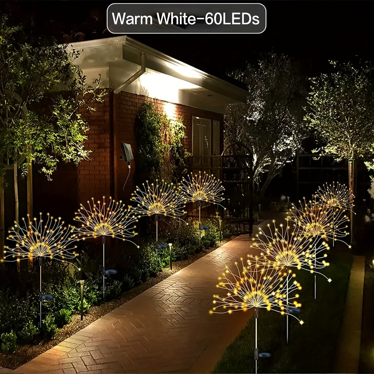 Solar Fairy Lights 8 Lighting Modes Outdoor Garden Decor