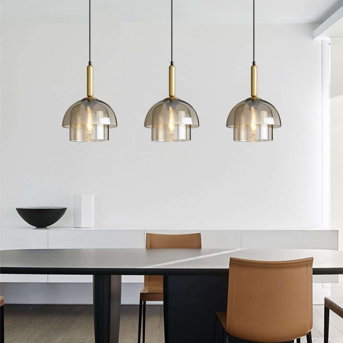 Clear Glass Globe Pendant Light Fixture