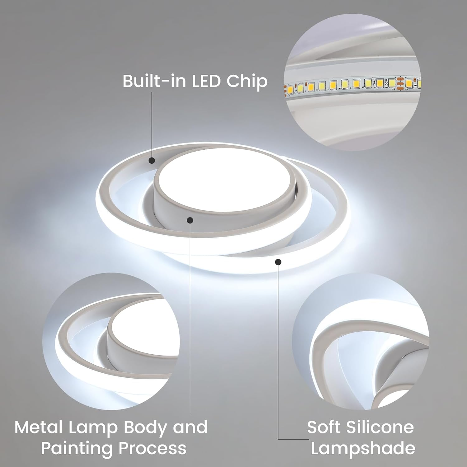 Flush Mount Circular LED Ceiling Light