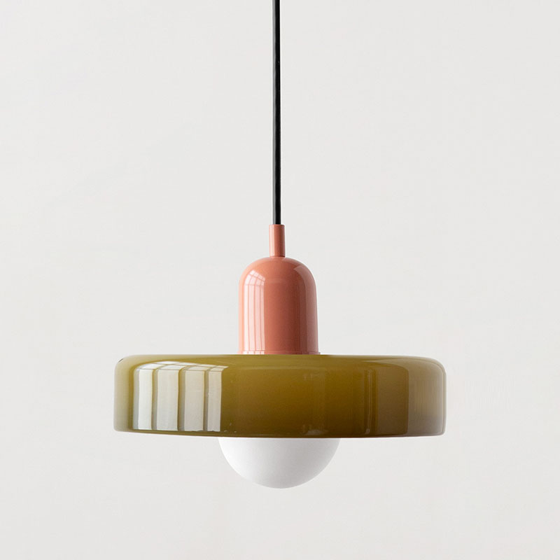 Adjustable Glass Pendant Light Suspension Fixture