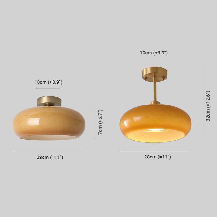 Round Flush Mount Ceiling Light