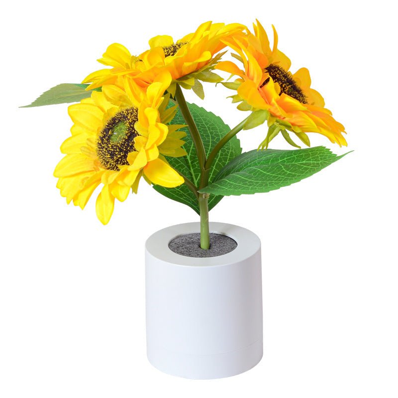 LED Table Lamp Sunflower Shape Design