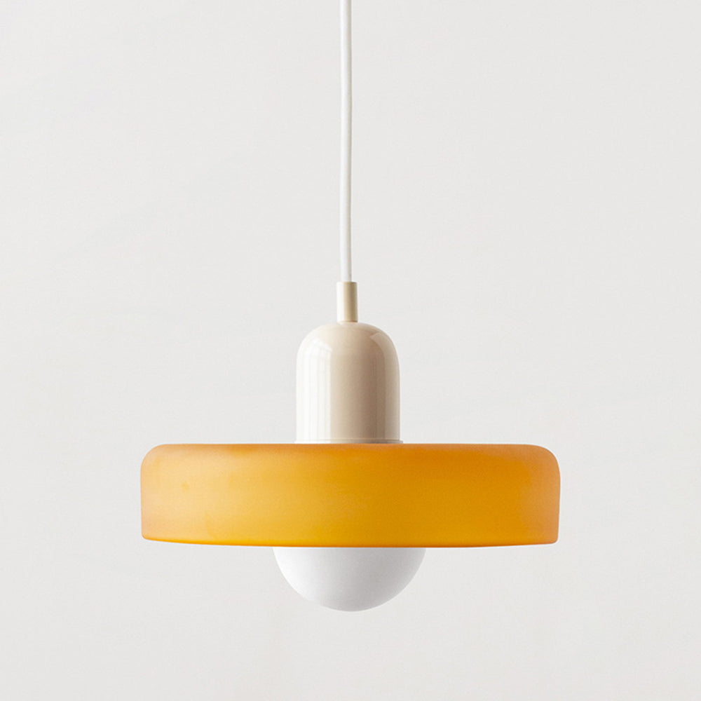 Adjustable Glass Pendant Light Suspension Fixture