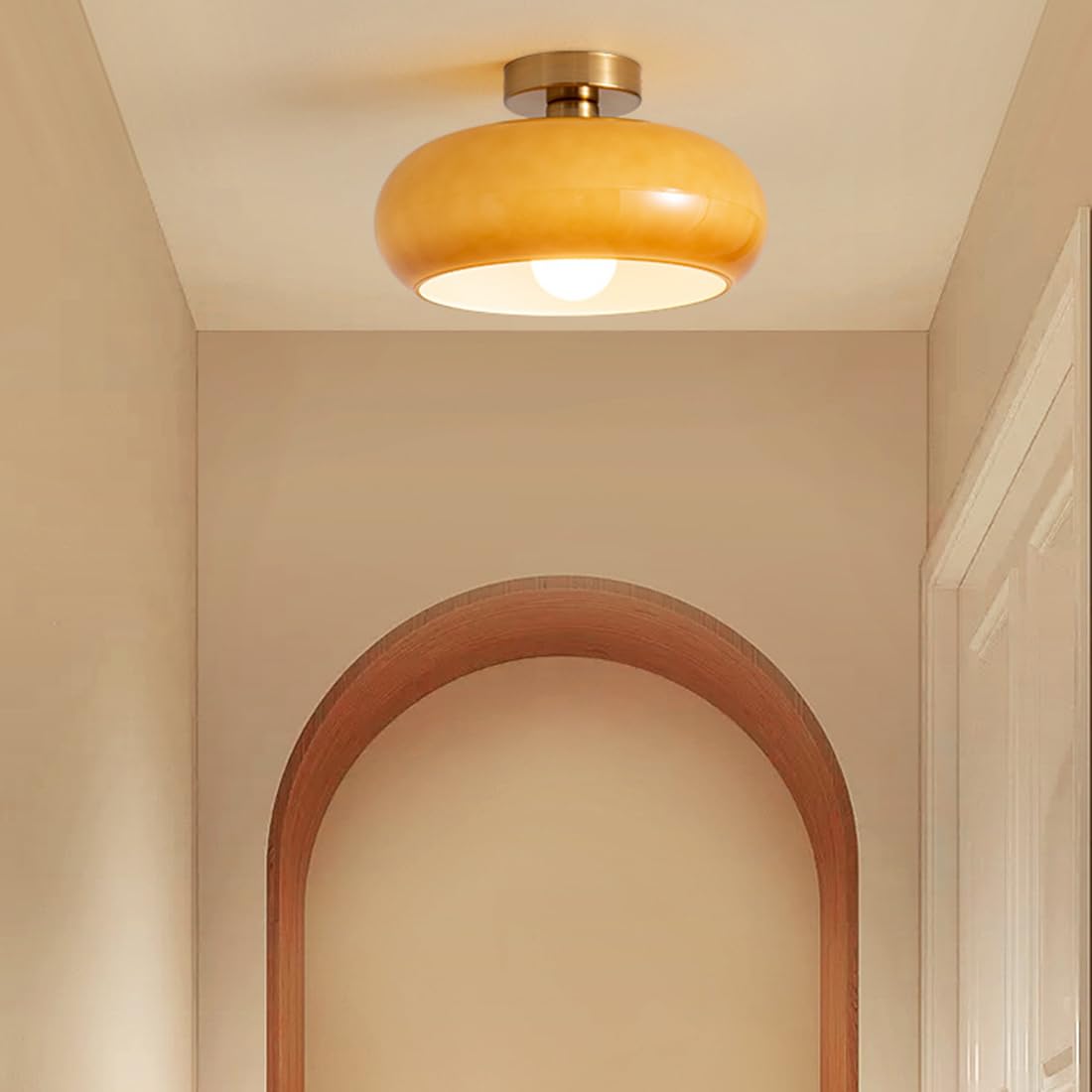 Round Flush Mount Ceiling Light