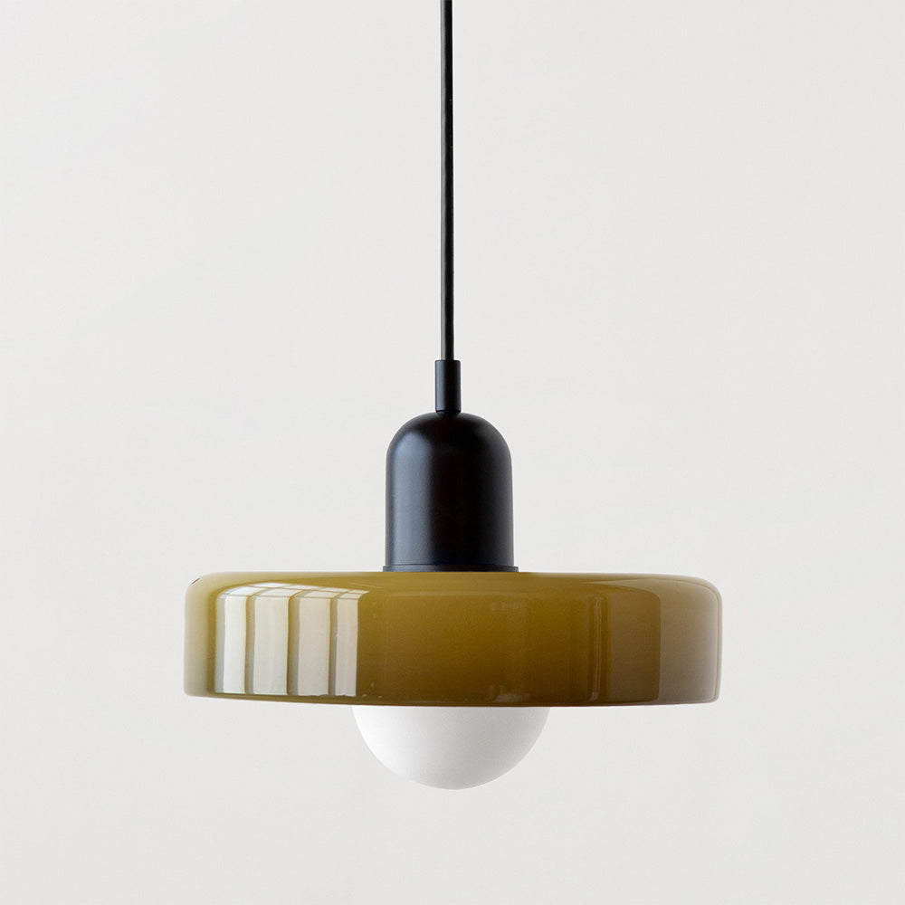 Adjustable Glass Pendant Light Suspension Fixture