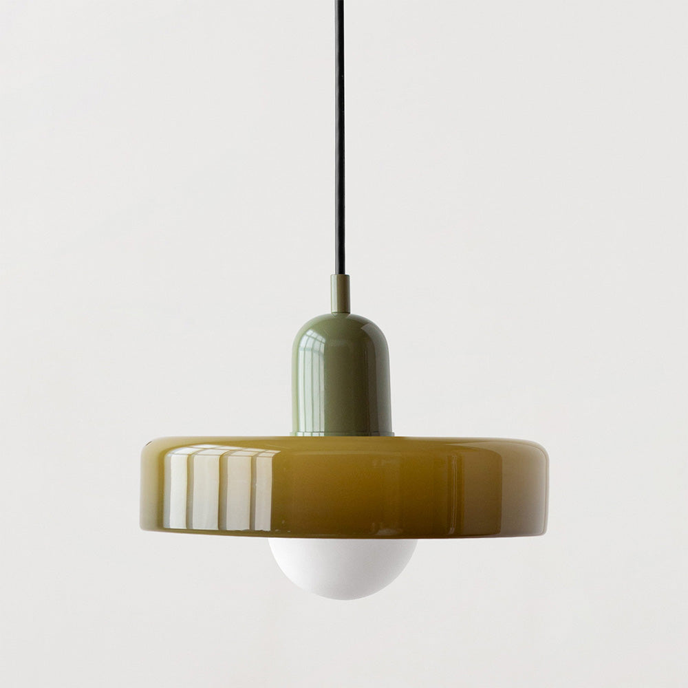 Adjustable Glass Pendant Light Suspension Fixture