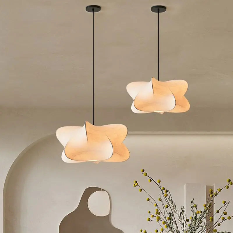 Silk Pendant Light Minimalist Ceiling Light Flush Mount
