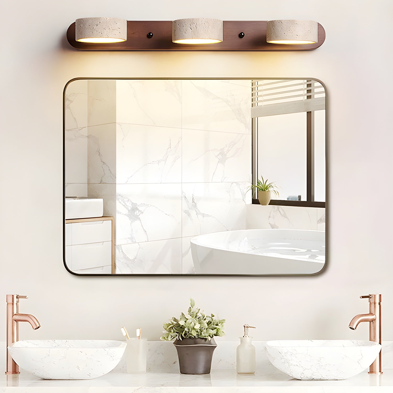Dual-Light LED Wall Sconce Fixture