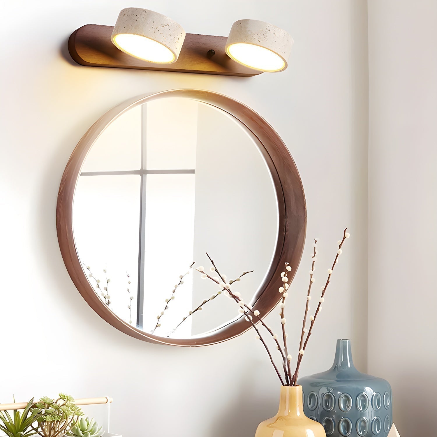 Dual-Light LED Wall Sconce Fixture