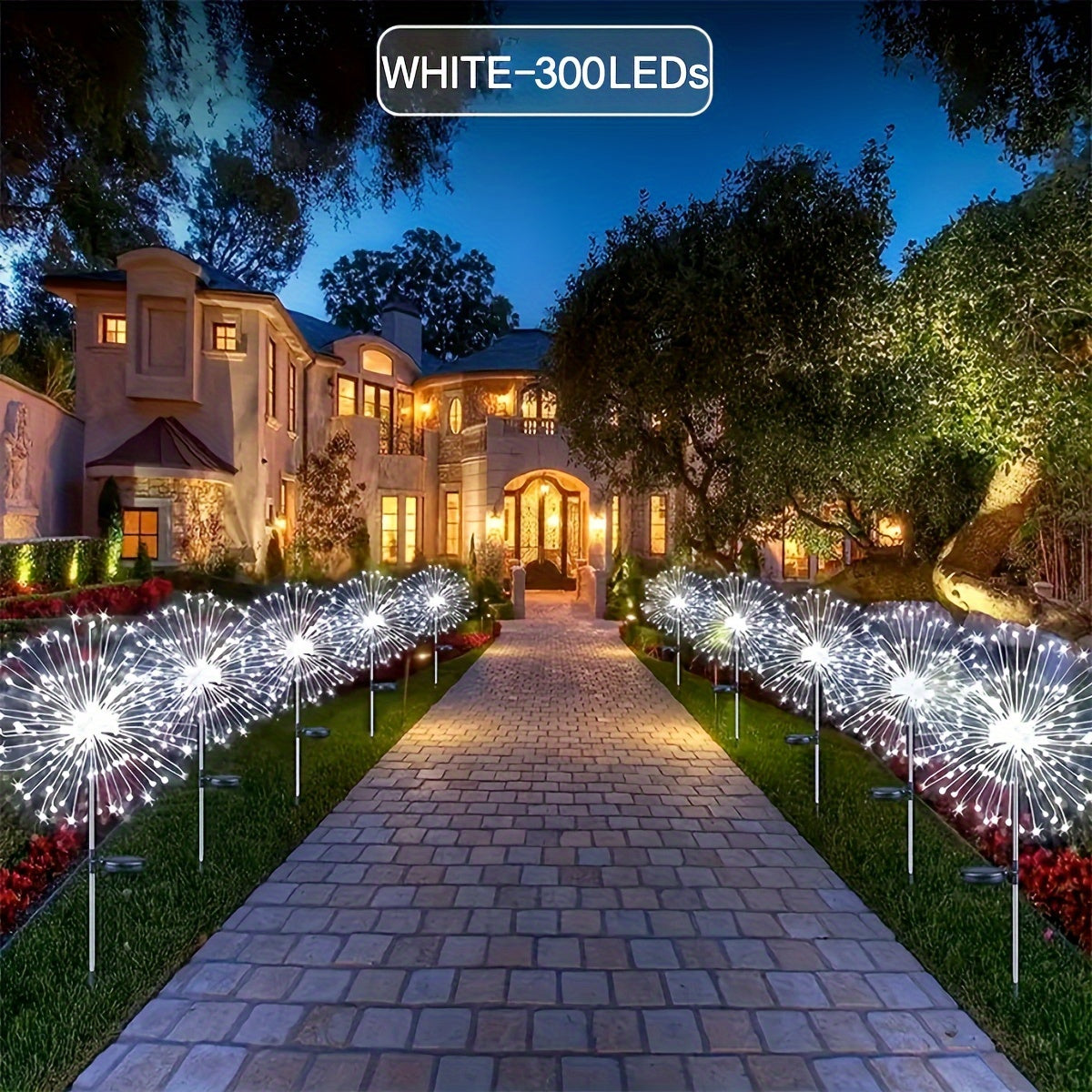 Solar Fairy Lights 8 Lighting Modes Outdoor Garden Decor