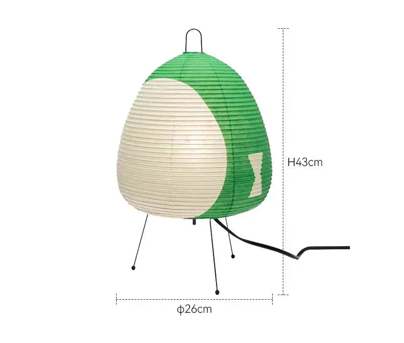 Japanese Paper Table Lamp Traditional Lampshade Retro Style