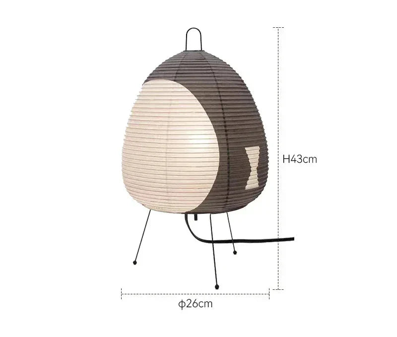 Japanese Paper Table Lamp Traditional Lampshade Retro Style