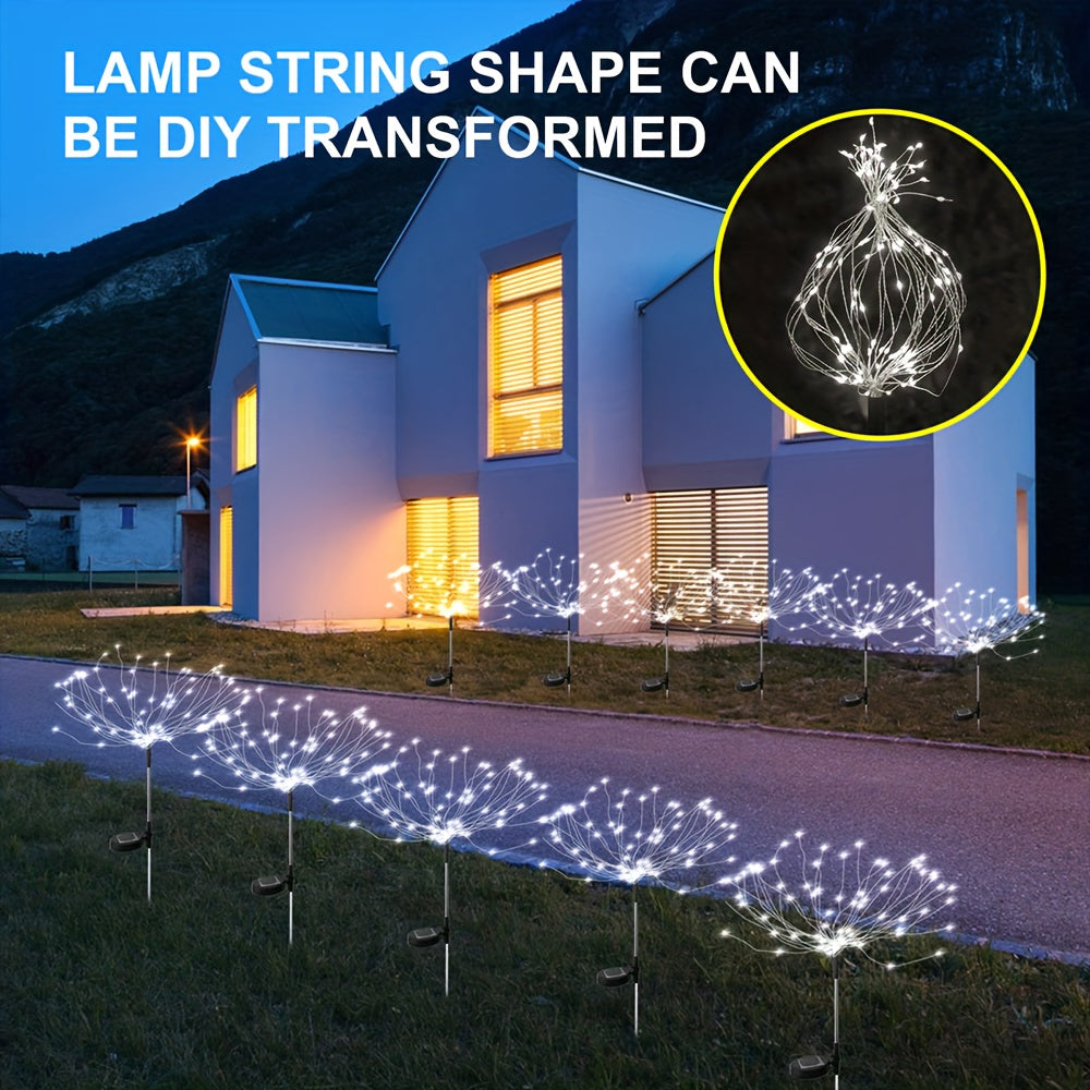 Solar Fairy Lights 8 Lighting Modes Outdoor Garden Decor