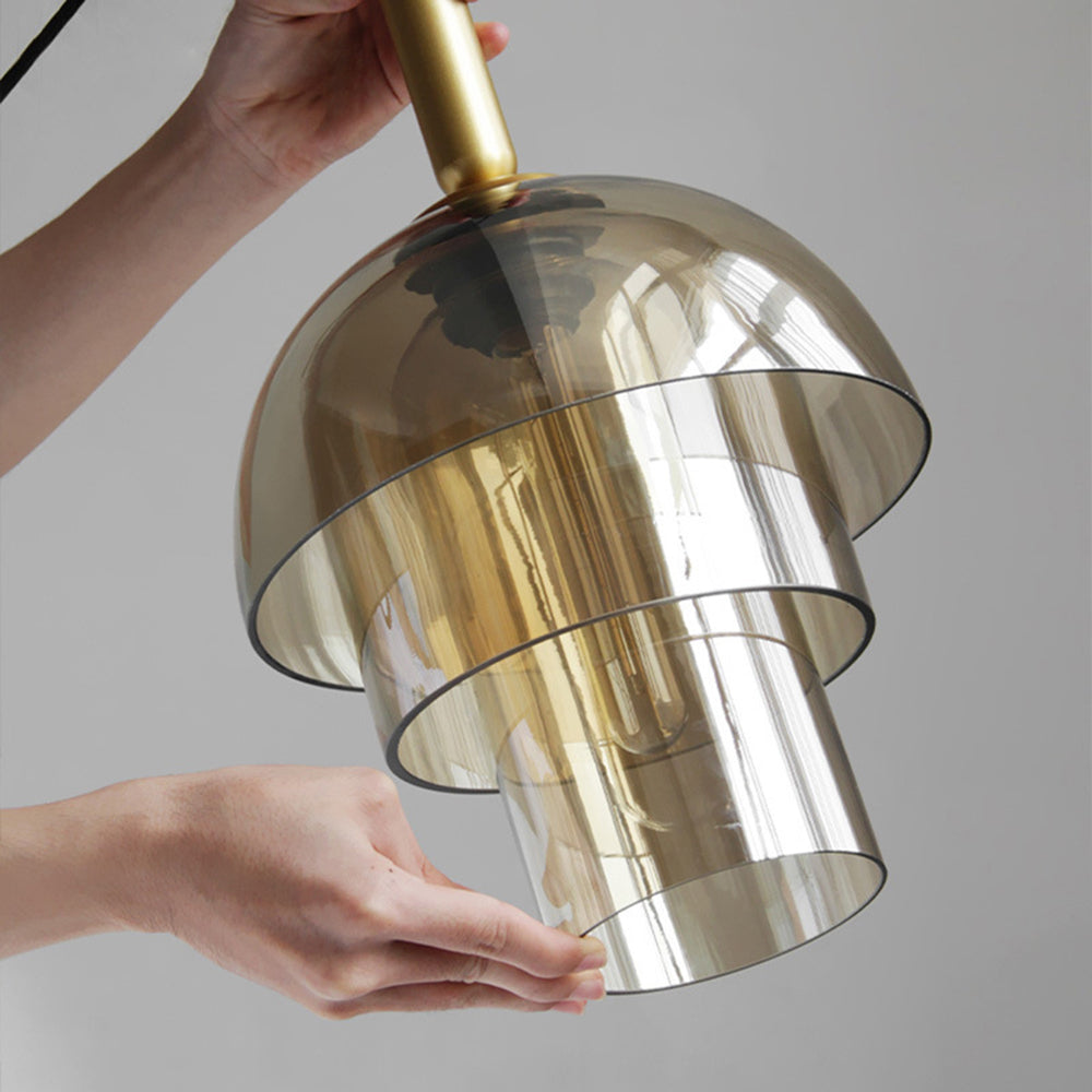 Clear Glass Globe Pendant Light Fixture