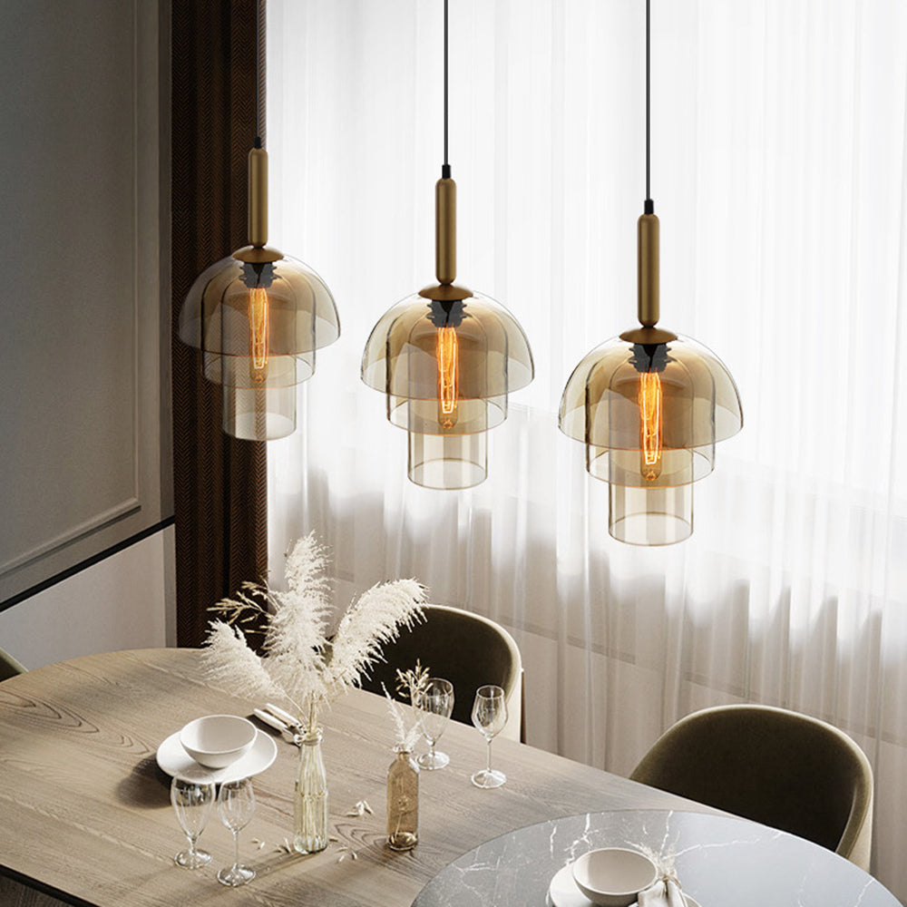 Clear Glass Globe Pendant Light Fixture