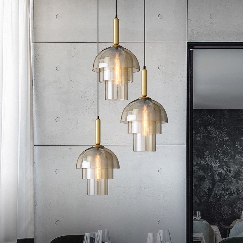 Clear Glass Globe Pendant Light Fixture
