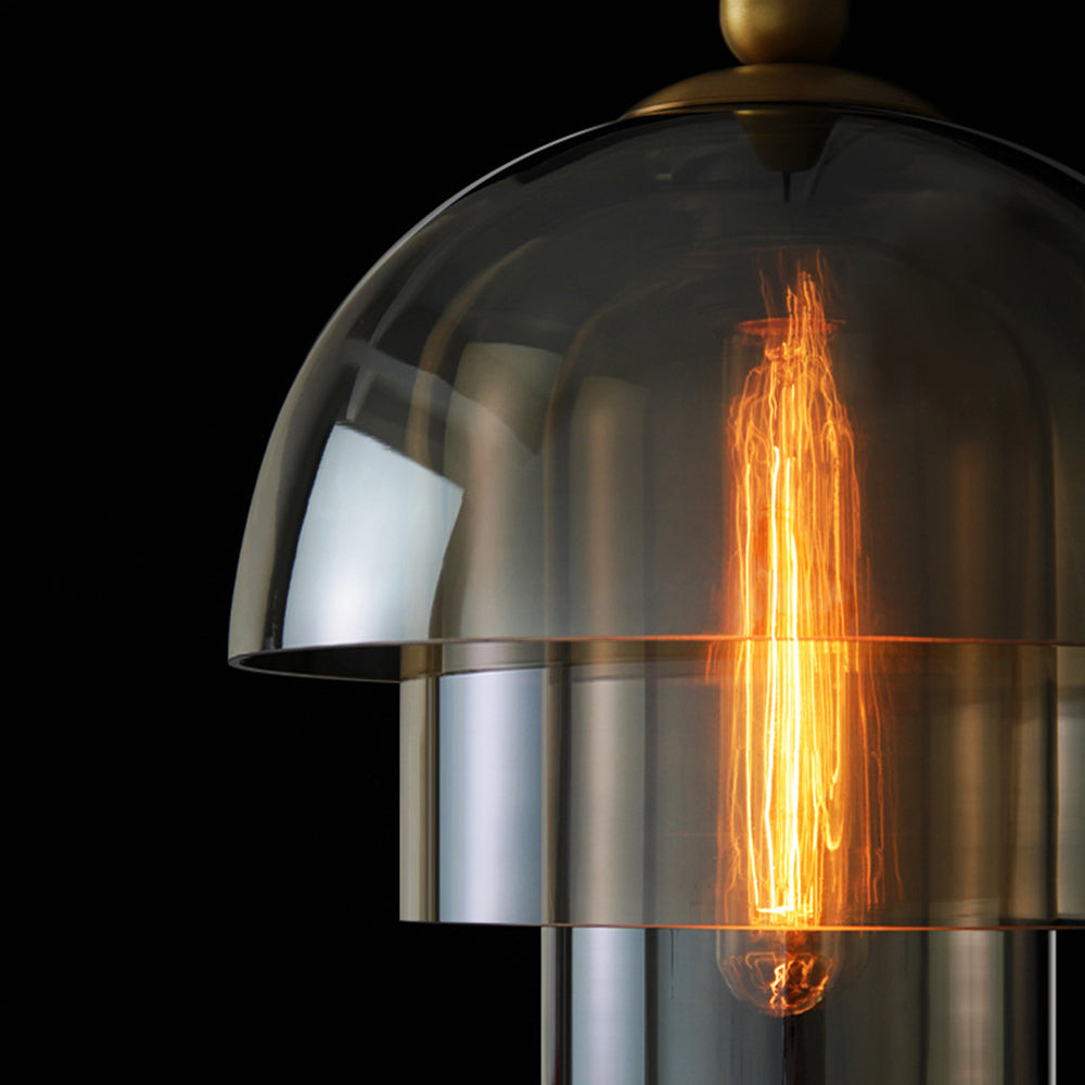 Clear Glass Globe Pendant Light Fixture