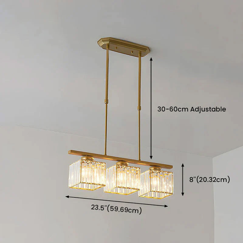 Linear Pendant Light Fixture LED Ceiling Light