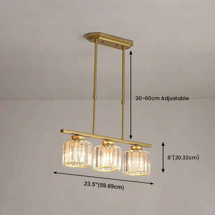 Linear Pendant Light Fixture LED Ceiling Light