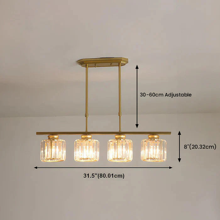 Linear Pendant Light Fixture LED Ceiling Light