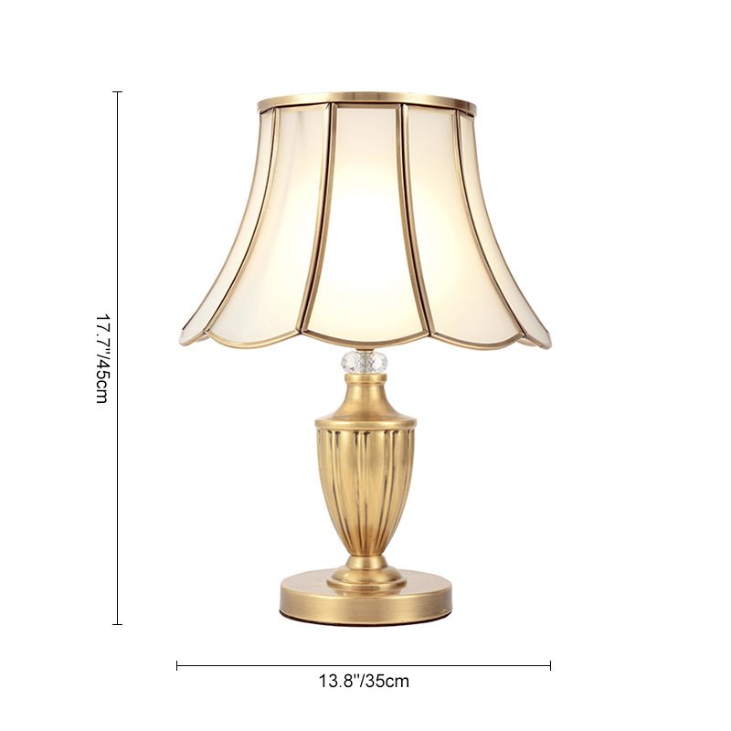 Scalloped Table Lamp Lighting Fixture