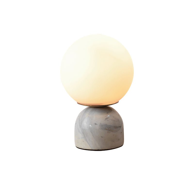 Marble Desk Lamp Glass Shade