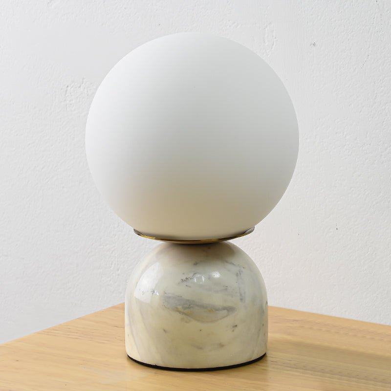 Marble Desk Lamp Glass Shade
