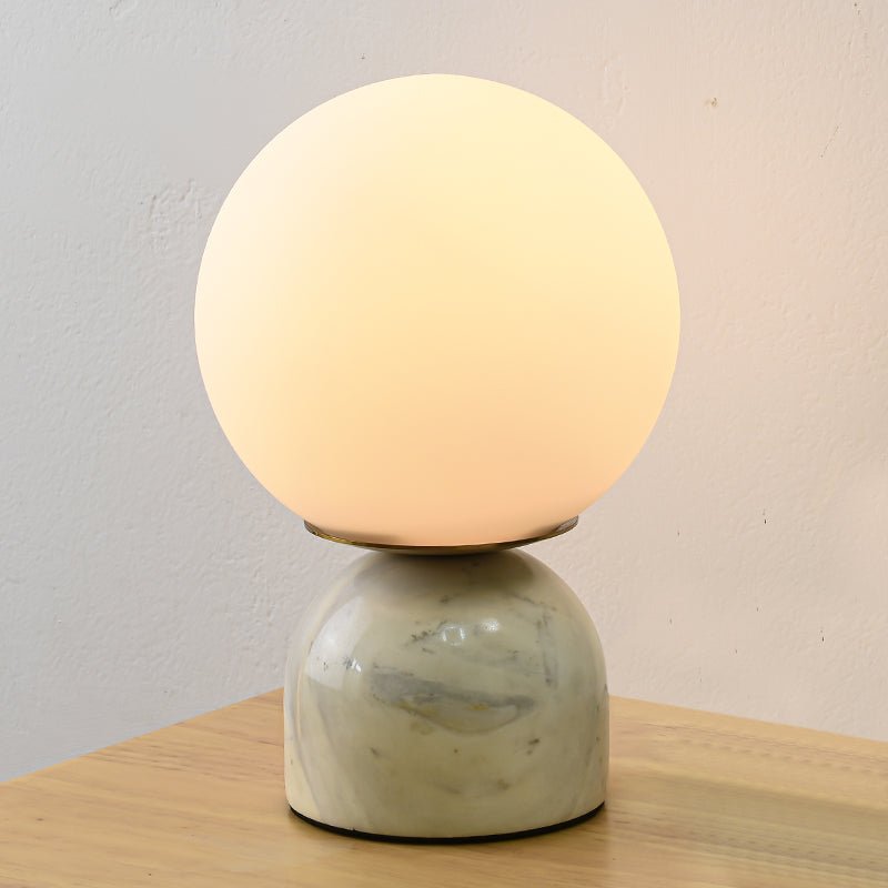 Marble Desk Lamp Glass Shade