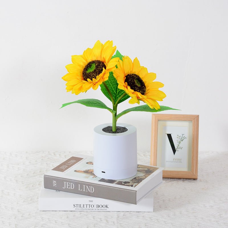 LED Table Lamp Sunflower Shape Design
