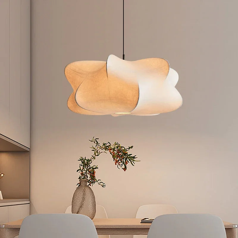 Silk Pendant Light Minimalist Ceiling Light Flush Mount