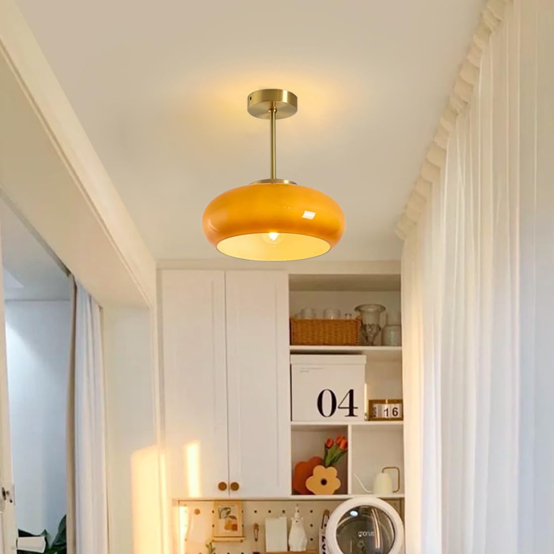 Round Flush Mount Ceiling Light