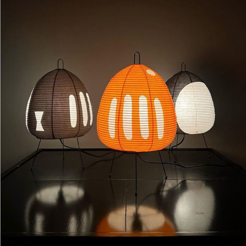 Japanese Paper Table Lamp Traditional Lampshade Retro Style
