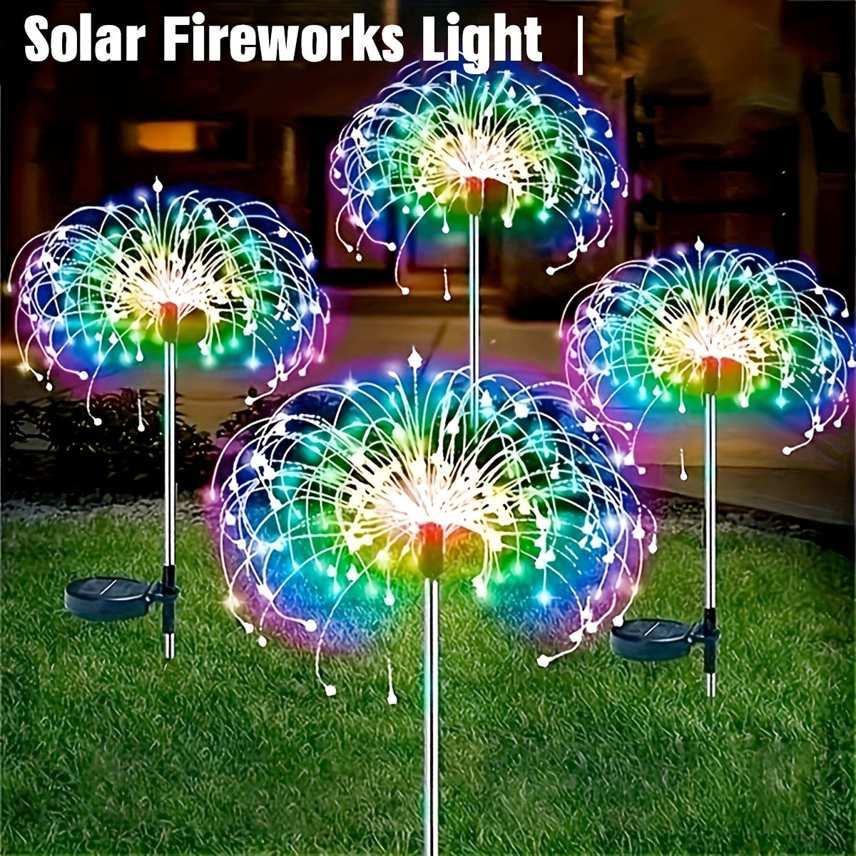 Solar Fairy Lights 8 Lighting Modes Outdoor Garden Decor