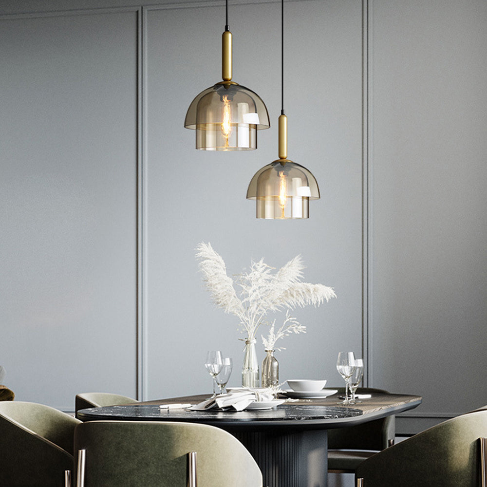 Clear Glass Globe Pendant Light Fixture