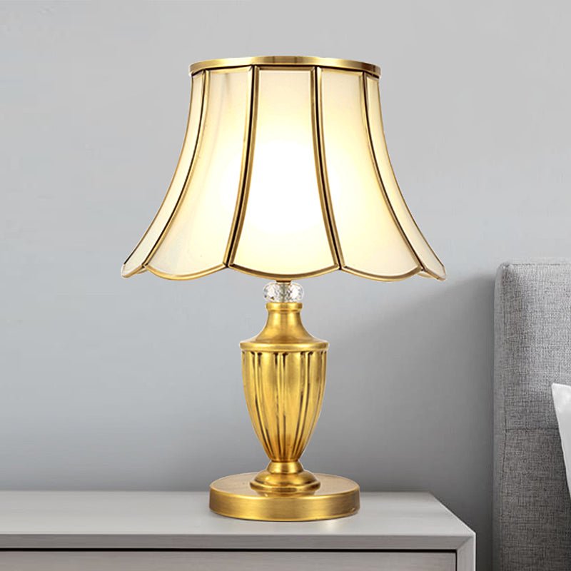 Scalloped Table Lamp Lighting Fixture